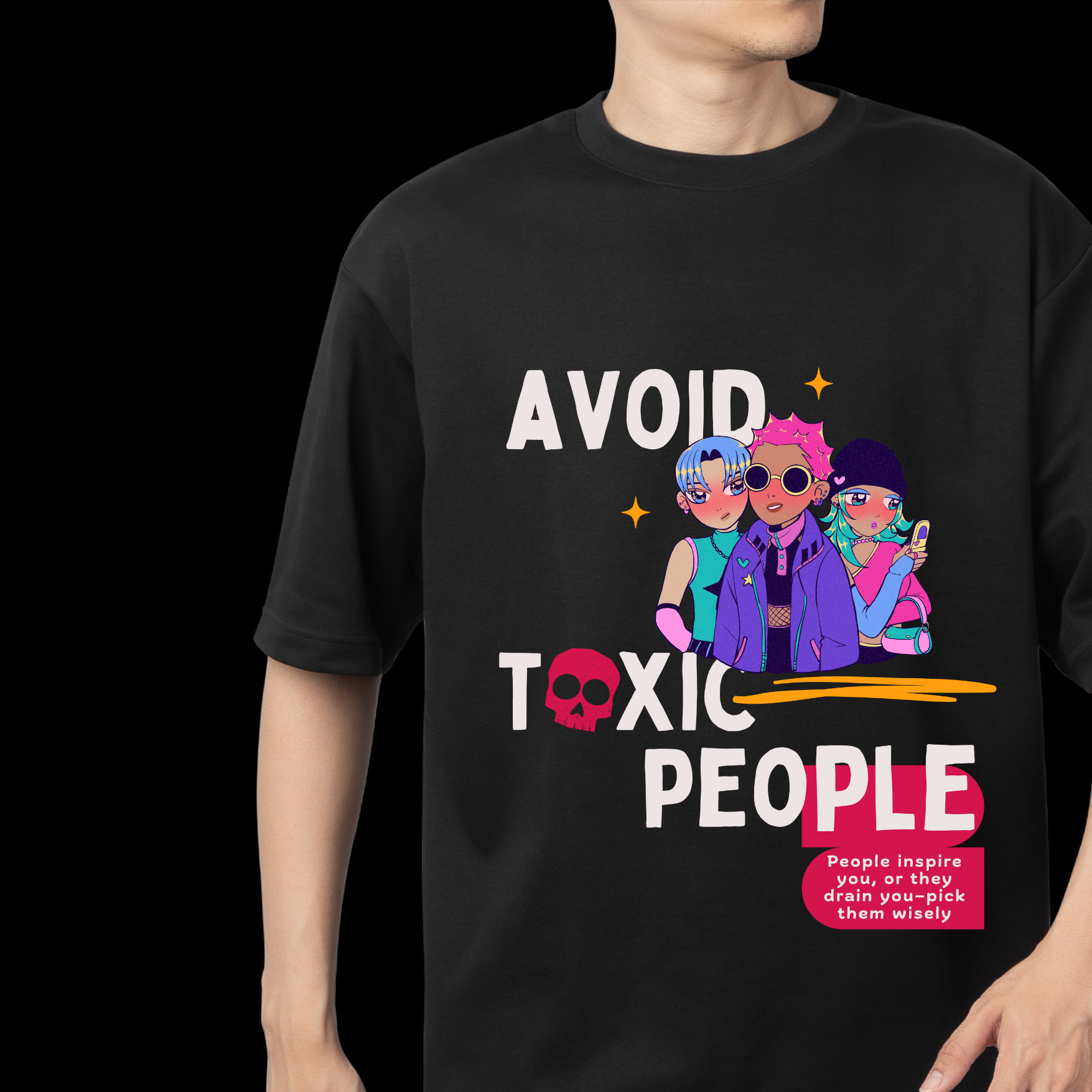 Avoid Toxic People Statement T-Shirt
