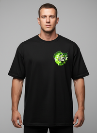 Toxic Neon Wolf Oversized Tee