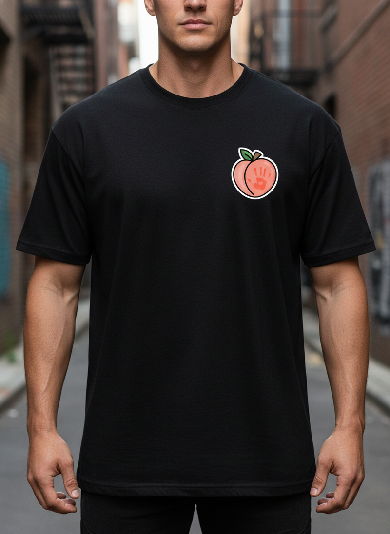 Peach Slap Oversized Tee