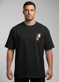 Lion Grid Oversized Tee