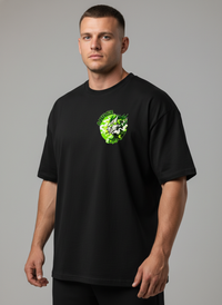 Toxic Neon Wolf Oversized Tee