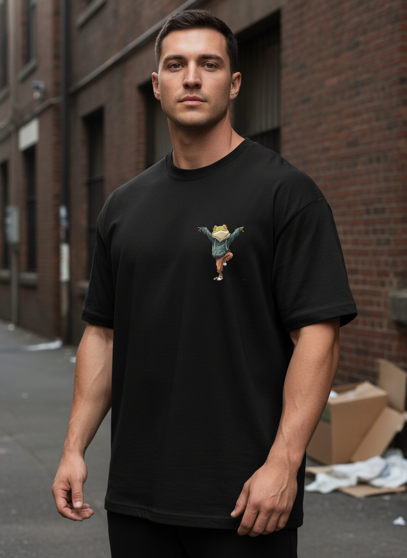 Dancing Frog Oversized Tee