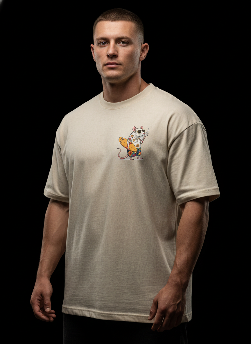 Surfer Rat Oversized Tee