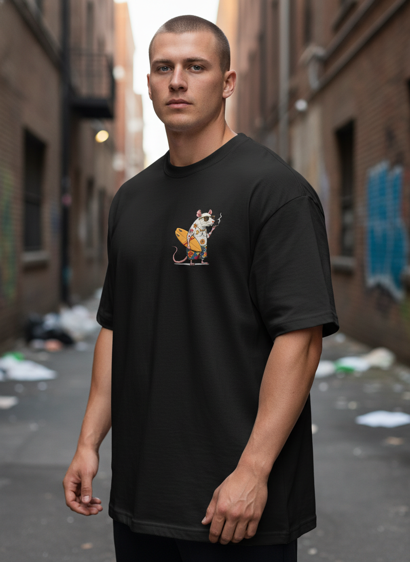 Surfer Rat Oversized Tee