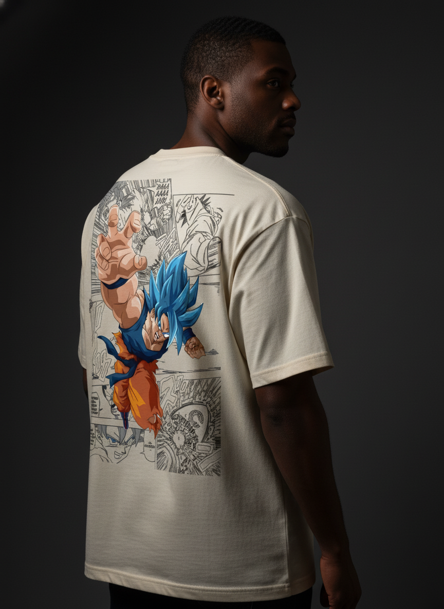 Blue Saiyan Manga Panels Teee