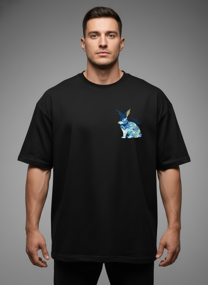 Mosaic Rabbit Oversized Tee