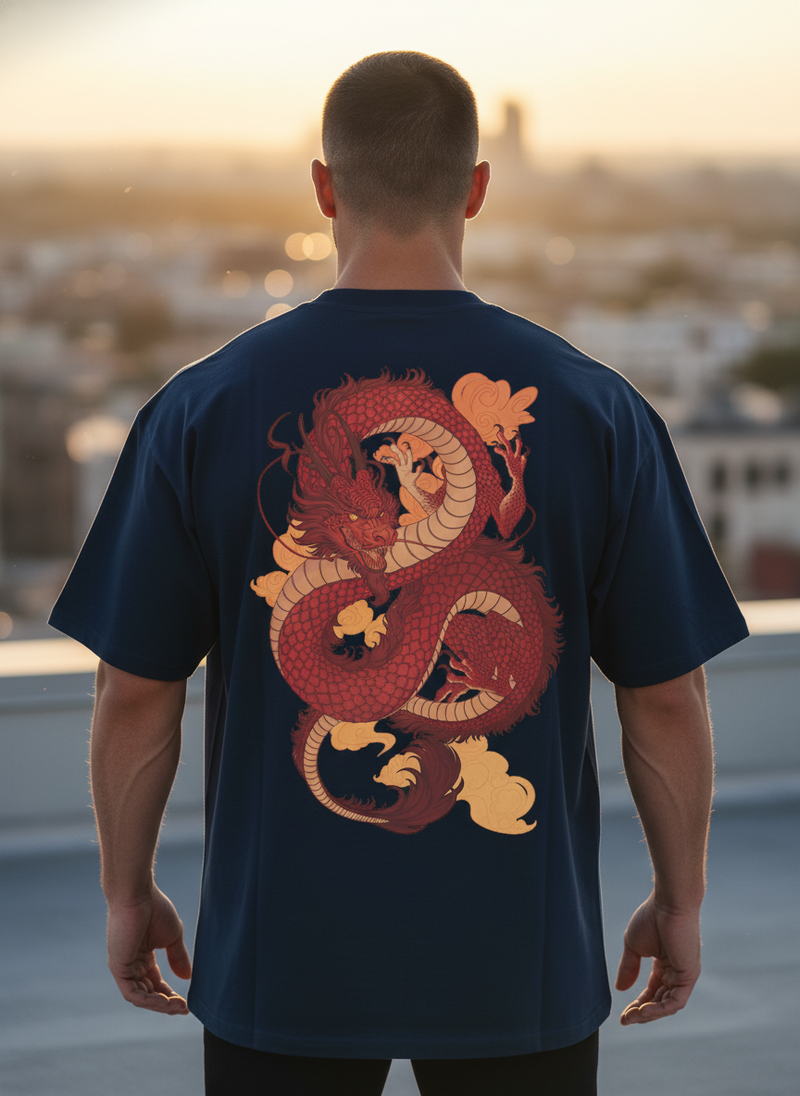 Crimson Serpent Dragon Tee