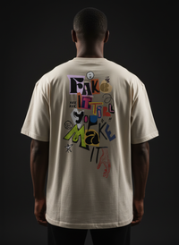 Fake It Graffiti Oversized Tee