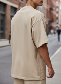 Anngi "Cloud Boy" Graphic Tee | Beige Anime Streetwear Shirt