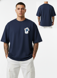 Stitch Pocket Rip Oversized Tee