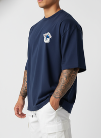 Stitch Pocket Rip Oversized Tee