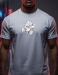 Men's White Anime Graphic T-Shirt | Soft Cotton Streetwear