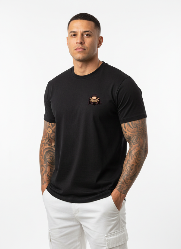 Anngi Chubby Batman Black Graphic Tee