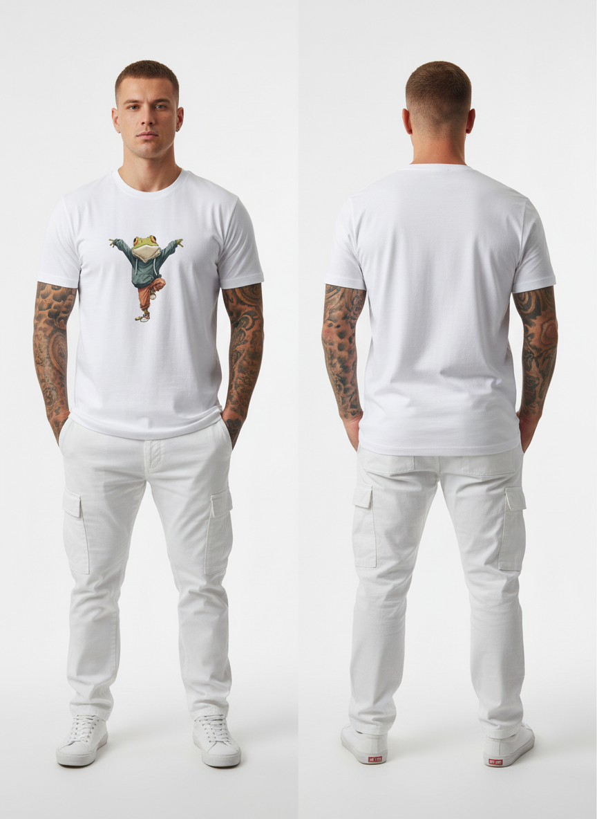 Anngi Free Spirit Frog Graphic Tee