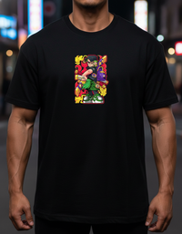 Anngi Green Hair Samurai Graphic Tee | Black Streetwear Shirt