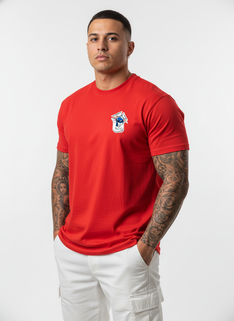 Anngi Red Pocket Pal Graphic Tee