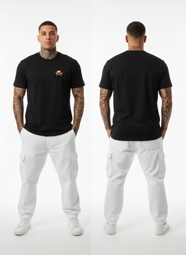 Anngi Chubby Batman Black Graphic Tee