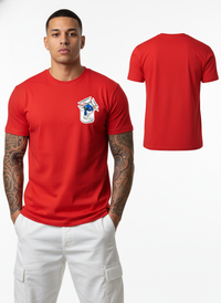 Anngi Red Pocket Pal Graphic Tee