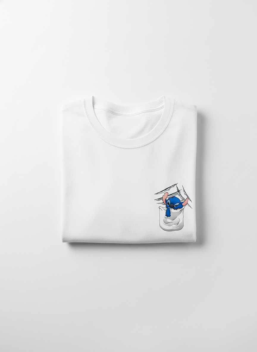 Anngi White Pocket Pal Graphic Tee