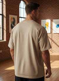 Anngi Venom Eating Spider-Man T-Shirt - Beige Oversized Tee