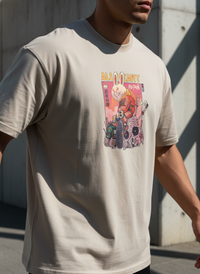Anngi "All Heart" Bunny Graphic Tee | Beige Streetwear Shirt