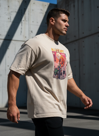 Anngi "All Heart" Bunny Graphic Tee | Beige Streetwear Shirt