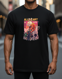 Anngi "All Heart" Bunny Graphic Tee | Black Streetwear Shirt