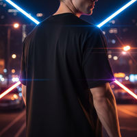 Anngi Halo and Devil Faces T-Shirt - Black Graphic Tee