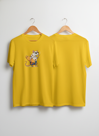 Anngi Tattooed Mouse Graphic Tee | Yellow Summer Shirt